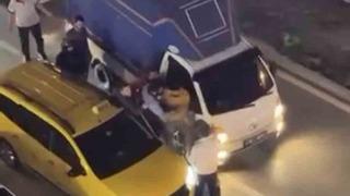 Bursa'da trafikte kavga