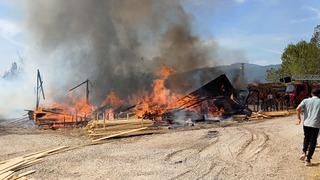 Karabük'te kereste fabrikasında çıkan yangın kontrol altına alındı