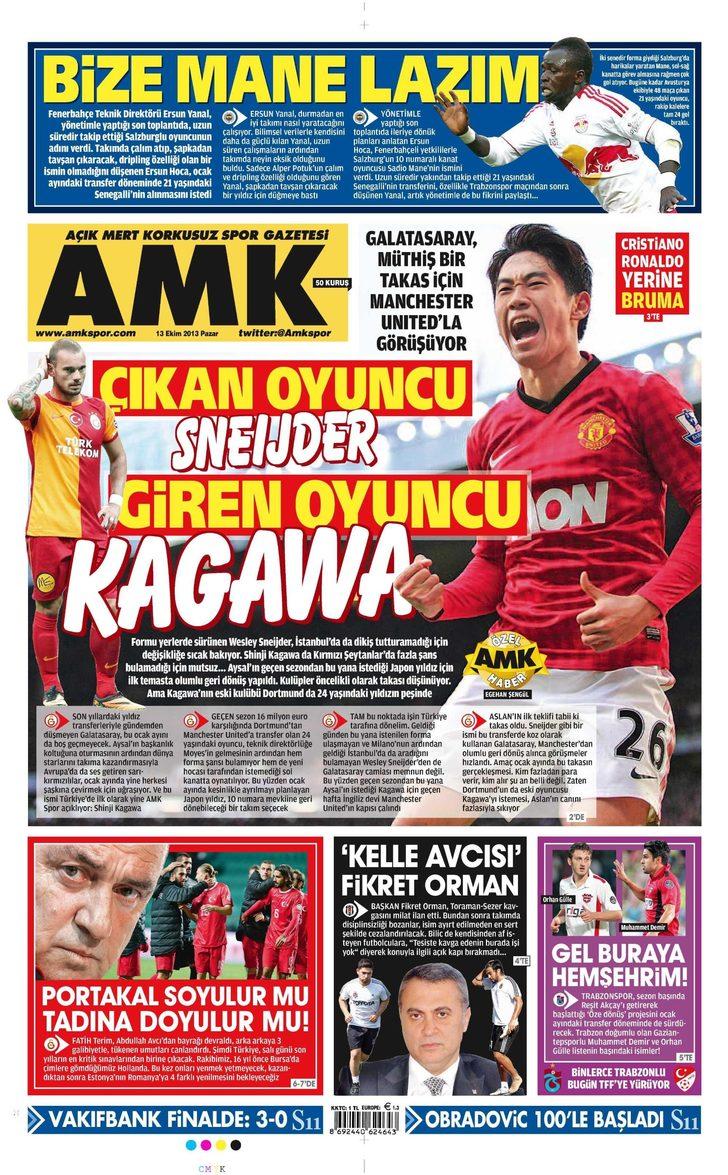 Sporun Manşetleri (13 Ekim 2013) G3