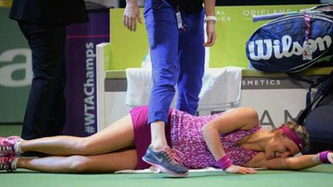 Azarenka'nın belini b&ouml;yle kırdı!