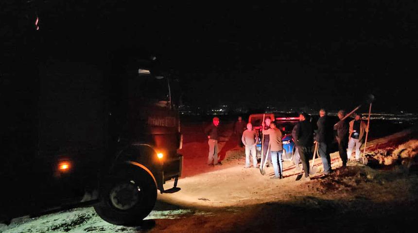 Çorum'da arazide çıkan yangın söndürüldü