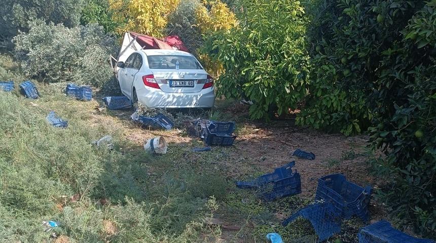 Mersin'de otomobilin zeytin toplayan iş&ccedil;ilere &ccedil;arptığı kazada &ouml;l&uuml; sayısı 2'ye &ccedil;ıktı
