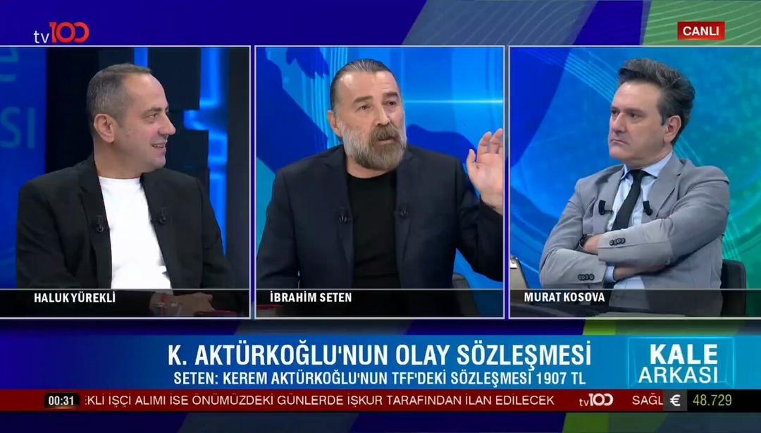 Gazeteci İbrahim Seten den Kerem Aktürkoğlu nun sözleşmesi için flaş iddia!   F.Bahçe ile Kerem arasında ticari bir bağ yok   1