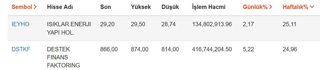 100 bin TL, 125 bin TL oldu: İşte haftanın en çok kazandıran 2 hissesi 1