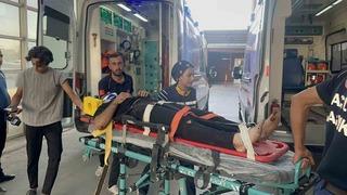 Otomobille motosiklet çarpıştı: 1 yaralı