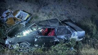 Bilecik'te kontrolden çıkan otomobil şarampole uçtu