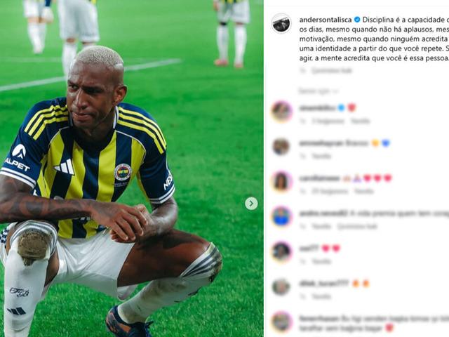 Fenerbahçe'de Antalyaspor'a karşı penaltı kullanırken ıslıklanan Talisca'dan sosyal medya paylaşımı geldi! Brezilyalı sessiz kalmadı...