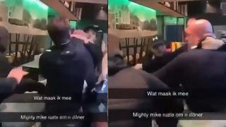 Dünya şampiyonunun kebapçı kavgası! Çevredekiler o anları saniye saniye kayda aldı