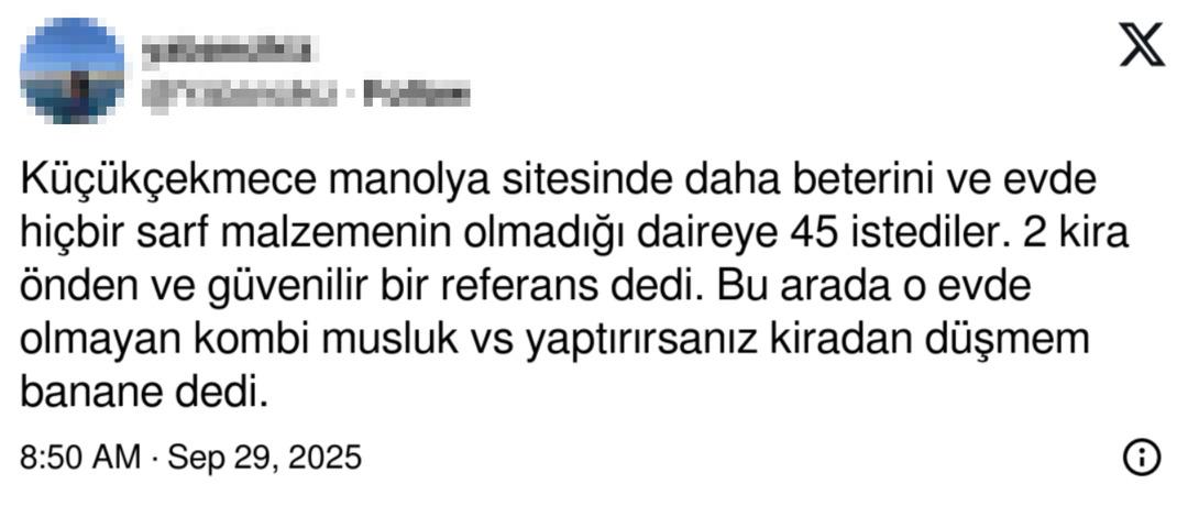 İstanbul da kira fiyatları uçtu! 30 bin lira istenen daireyi gören vatandaş isyan etti:  Gelin çadır hayatına dönelim  2