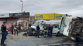 Tekirdağ'da korkunç kaza: 3 ölü, 9 yaralı