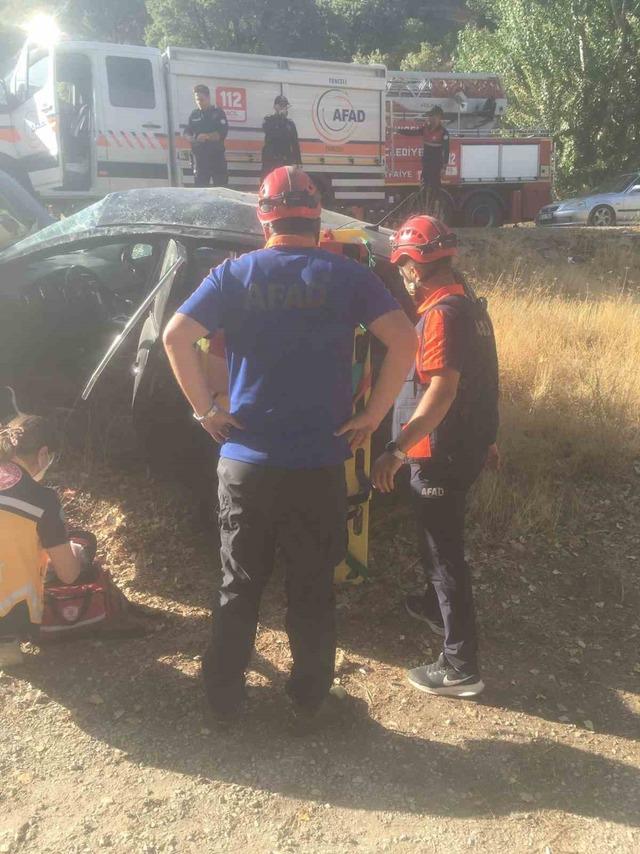 Tunceli de trafik kazası: 5 Yaralı 4