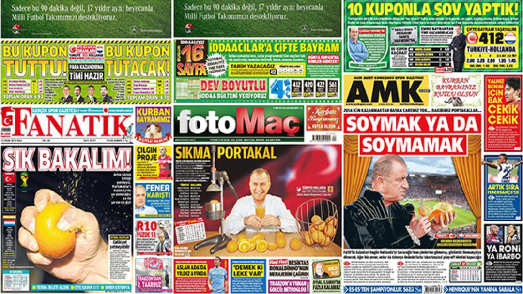 Sporun Manşetleri (15 Ekim 2013)