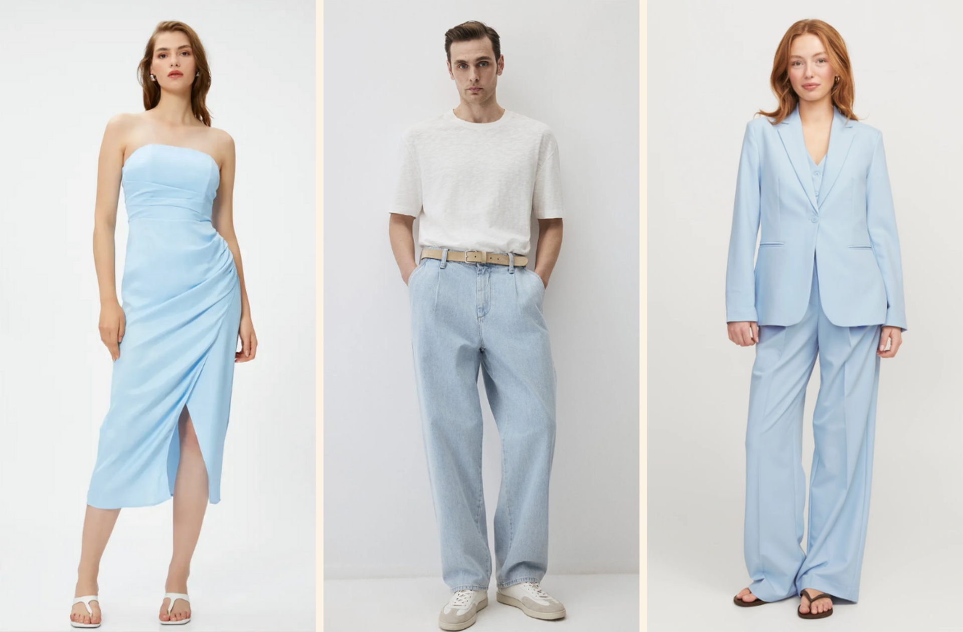 Sezonun trend rengi: Buz mavisi kombin önerileri
