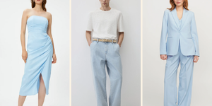 Sezonun trend rengi: Buz mavisi kombin önerileri