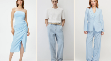 Sezonun trend rengi: Buz mavisi kombin &ouml;nerileri
