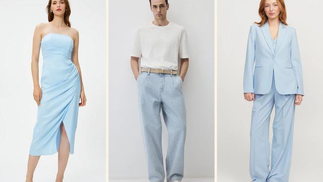 Sezonun trend rengi: Buz mavisi kombin önerileri