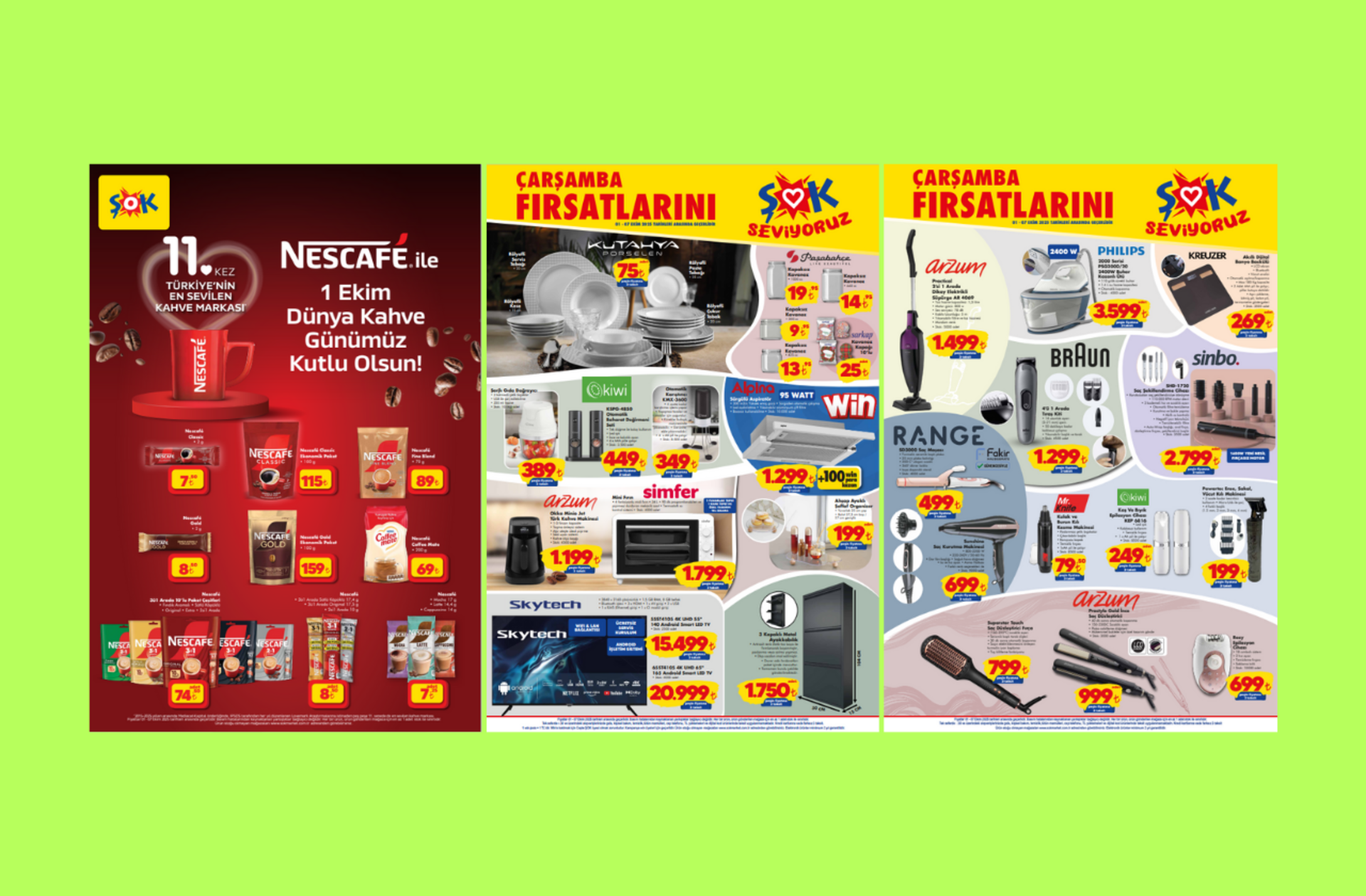 ŞOK'a Braun tıraş makinesi geliyor! 1 Ekim 2025 ŞOK Aktüel Ürünler Kataloğu