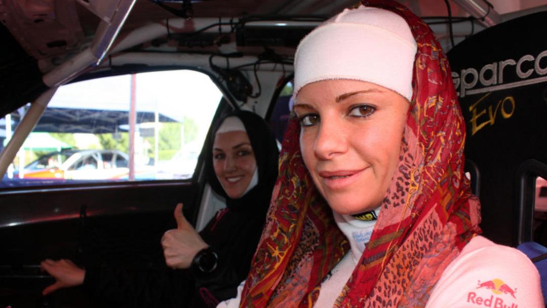 Burcu &Ccedil;etinkaya Dubai Rallisi'nde