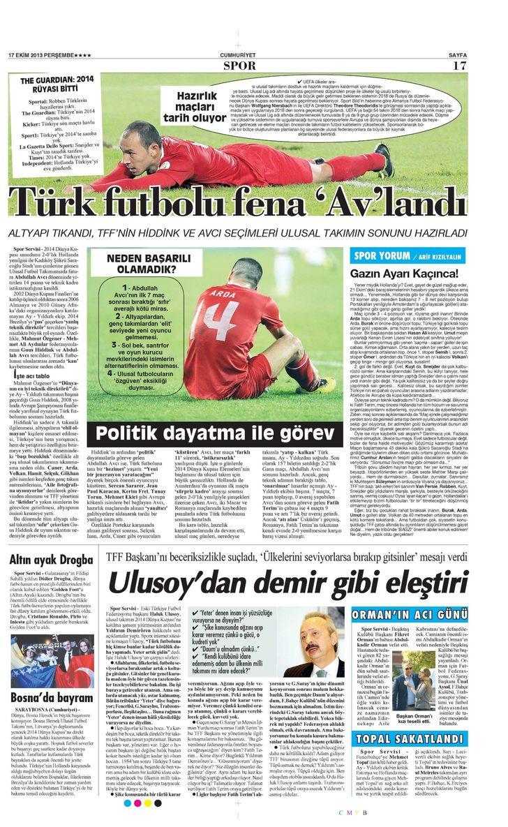 Sporun Manşetleri (17 Ekim 2013) G3