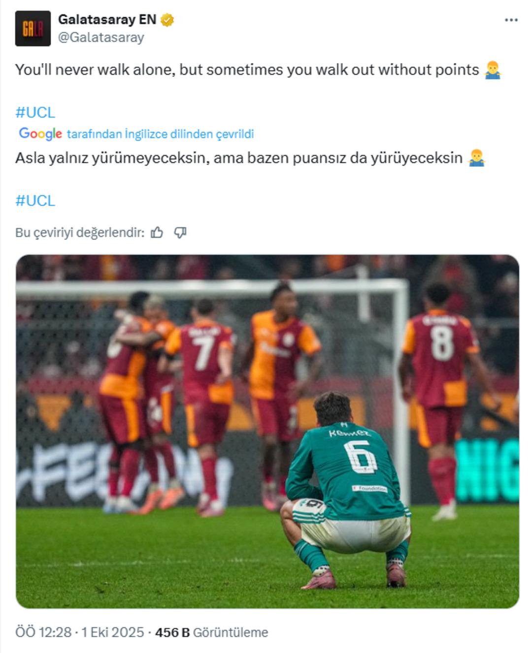 Galatasaray dan Liverpool a sert gönderme! "İstanbul’daki tek mucizeniz hala 2005’te" 1