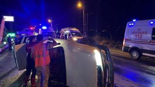 Osmaniye’de otomobil takla attı: 3 yaralı