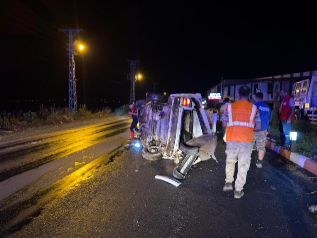 Osmaniye’de otomobil takla attı: 3 yaralı 1