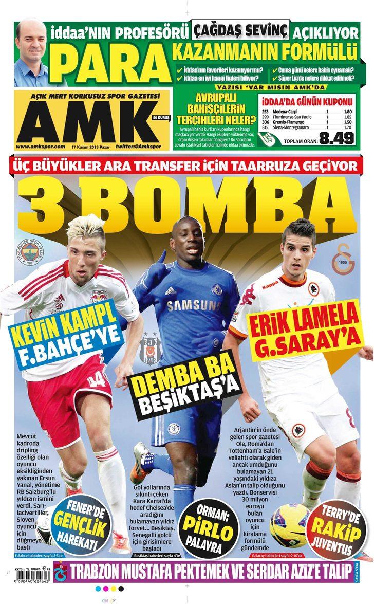 Sporun Manşetleri (17 Kasım 2013) G2