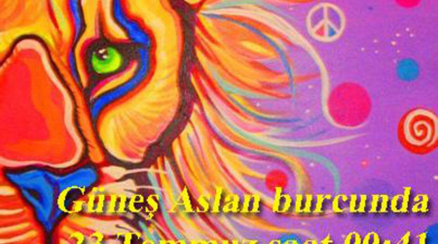 G&uuml;neş Aslan burcunda