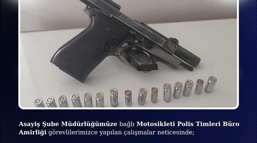 Bingöl'de kurusıkı tabanca ve fişek ele geçirildi