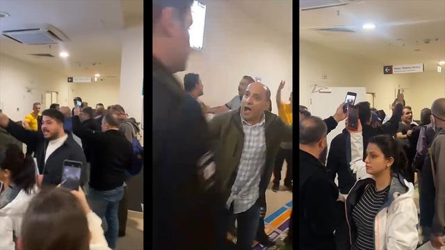 Hastane ortasında sıra kavgası! Polis araya girip ayırdı