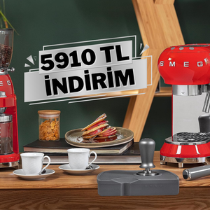 Fiyatı düştü! Smeg 50's Style Retro Espresso Kahve Makinesi'nde %25 indirim 