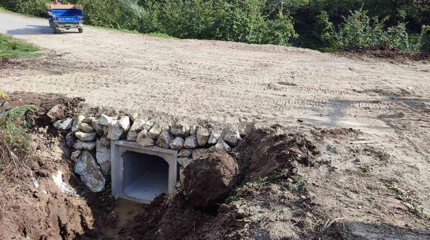 Taşkın  riskine karşı kutu menfez çalışması