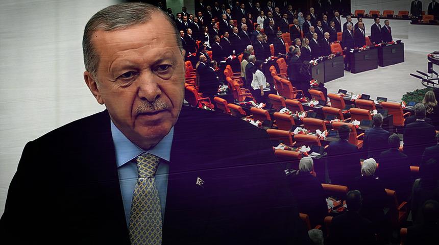 Son dakika | TBMM kürsüsünde Cumhurbaşkanı Erdoğan'dan 'dejavu' çıkışı! CHP sıraları boş kaldı, o vekiller ayakta karşıladı