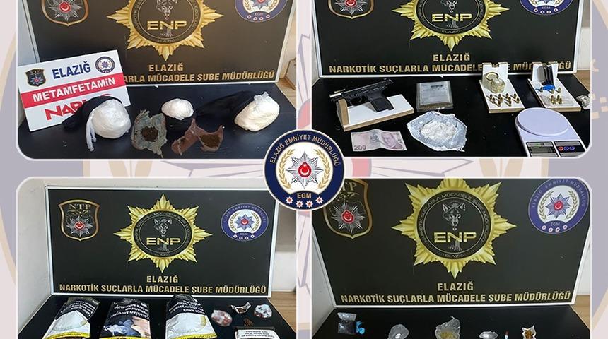 Elazığ’da uyuşturucu operasyonu: 8 şüpheli tutuklandı