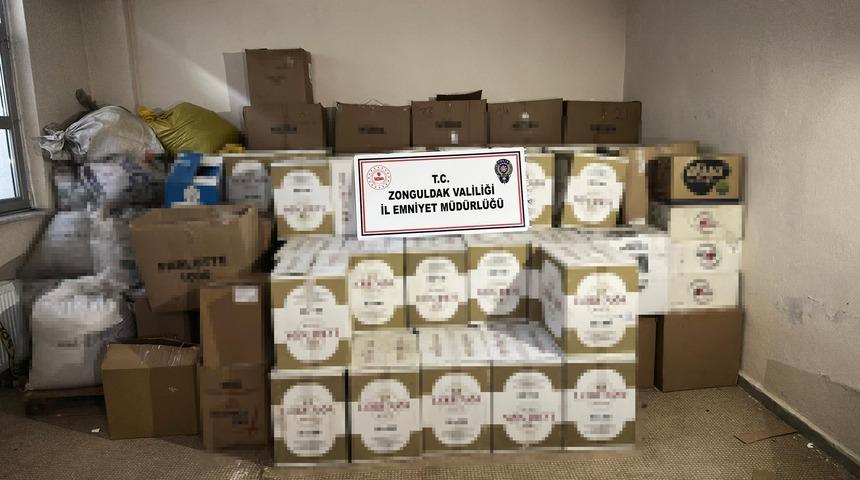Zonguldak'ta kaçak tütün ve çay operasyonu: 3 gözaltı