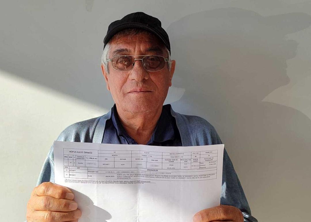 Yaşayan ölü! İlginç olayın adresi Konya... "Yaşadığımı ispatlamaya çalışıyorum" 2