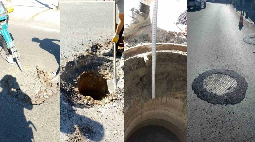 Bodrum’da yol altında kalan bacalar yükseltiliyor