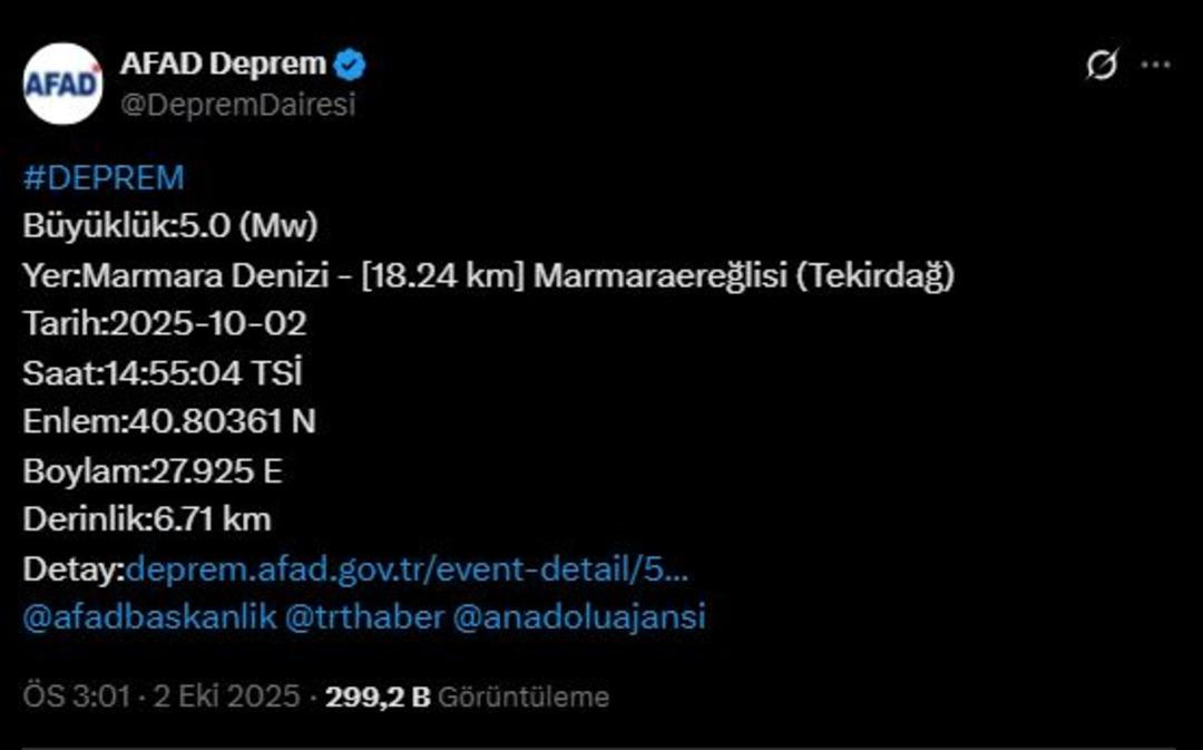 Marmara Denizi nde peş peşe depremler! 17 kişi yaralandı 1