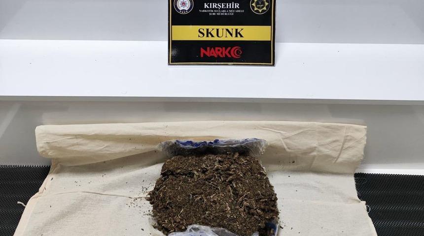 Kırşehir'de 1 kilo 600 gram uyuşturucu ele geçirildi