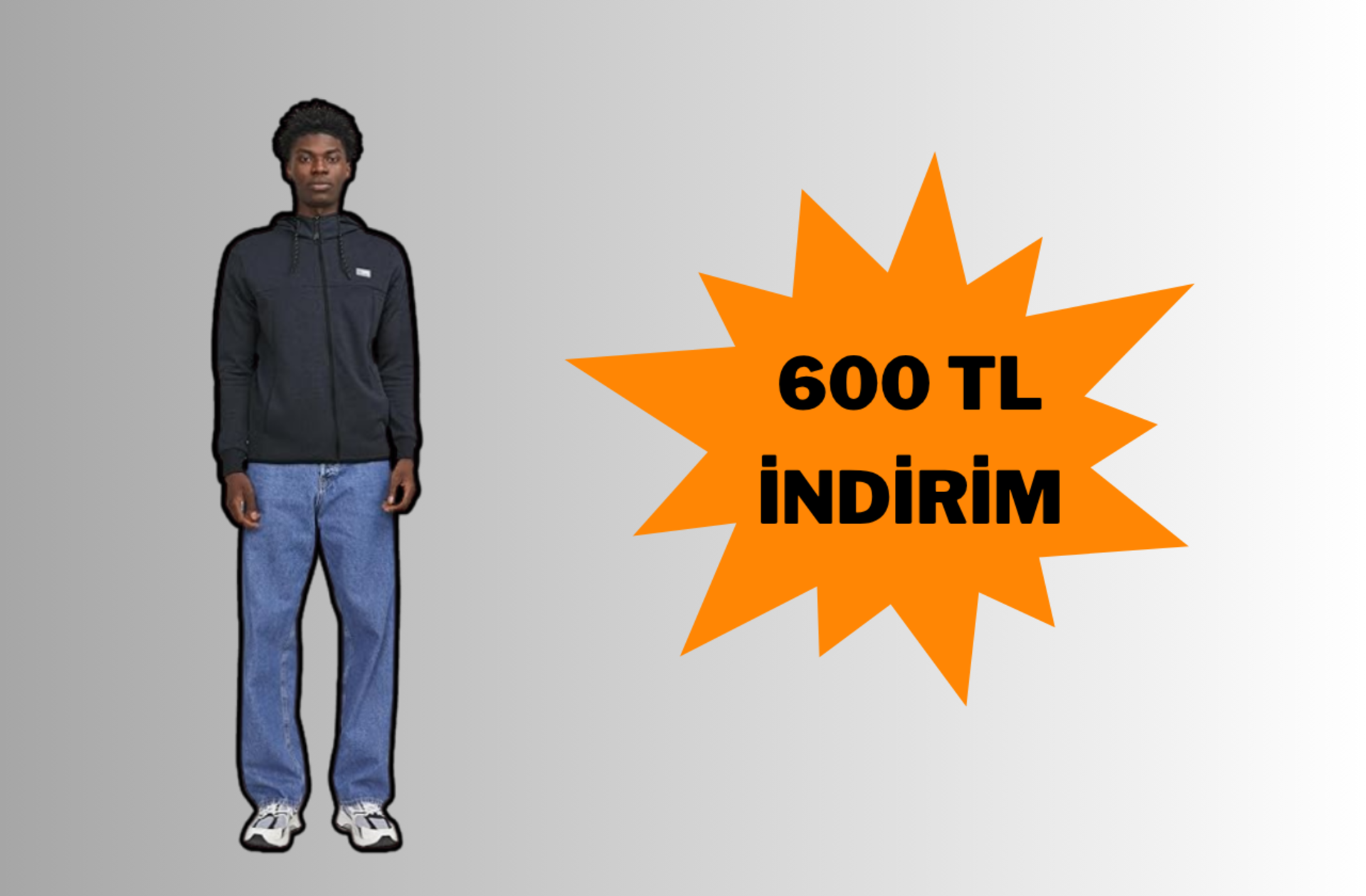 Konfor ve tarz tek parçada! Jack & Jones fermuarlı sweatshirt indirimde