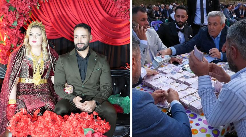 Şırnak’ta 2 Gün 2 gece süren aşiret düğünü: Damada 3 milyon TL, Geline 1,5 kilo altın takıldı