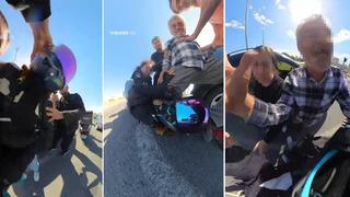 Yol verme tartışması kavgaya dönüştü! Motokurye, direksiyondaki sürücüyü yumrukladı