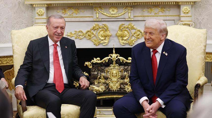 Cumhurbaşkanı Erdoğan, ABD Başkanı Trump ile görüştü