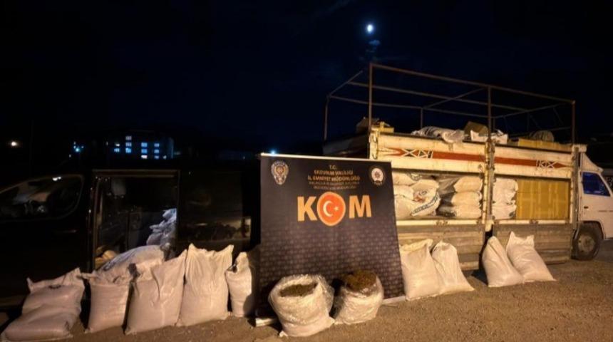 Erzurum’da polisten tütün operasyonu