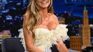 Baştan aşağı transparan! Heidi Klum cesur tarzıyla bakana bir daha baktırdı 