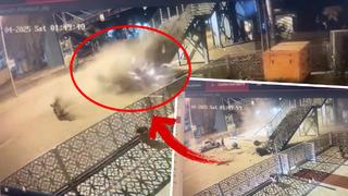 İnanılmaz kaza! Hızla gelip üst geçide çarptı, feci şekilde can verdi… Araçtan yola fırladı