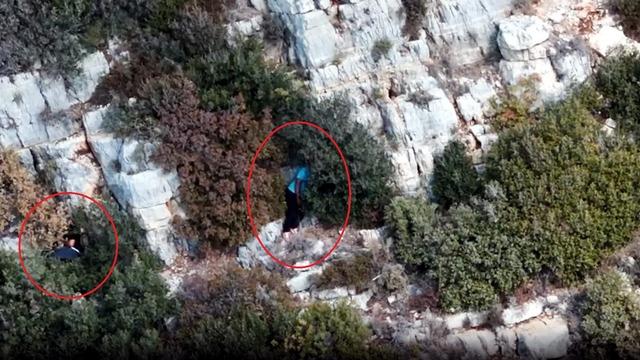 Dronla tespit edilen 9 kaçak avcı yakalandı