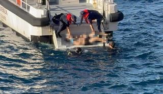 Antalya'da denizde yüzünde dalış maskesi olan erkek cesedi bulundu
