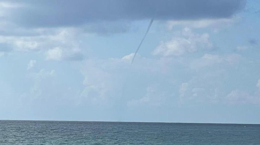 Alanya açıklarında hortum paniği! 