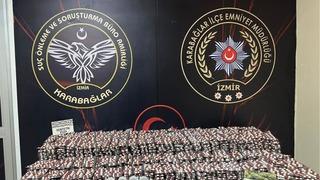 İzmir’de uyuşturucu operasyonu: 33 bin adet sentetik hap ele geçirildi